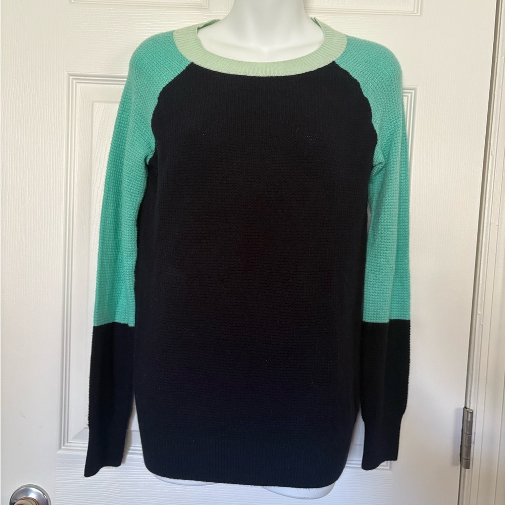 J. Crew Women's Mint Green and Blue Sweater BNWT SZ S
